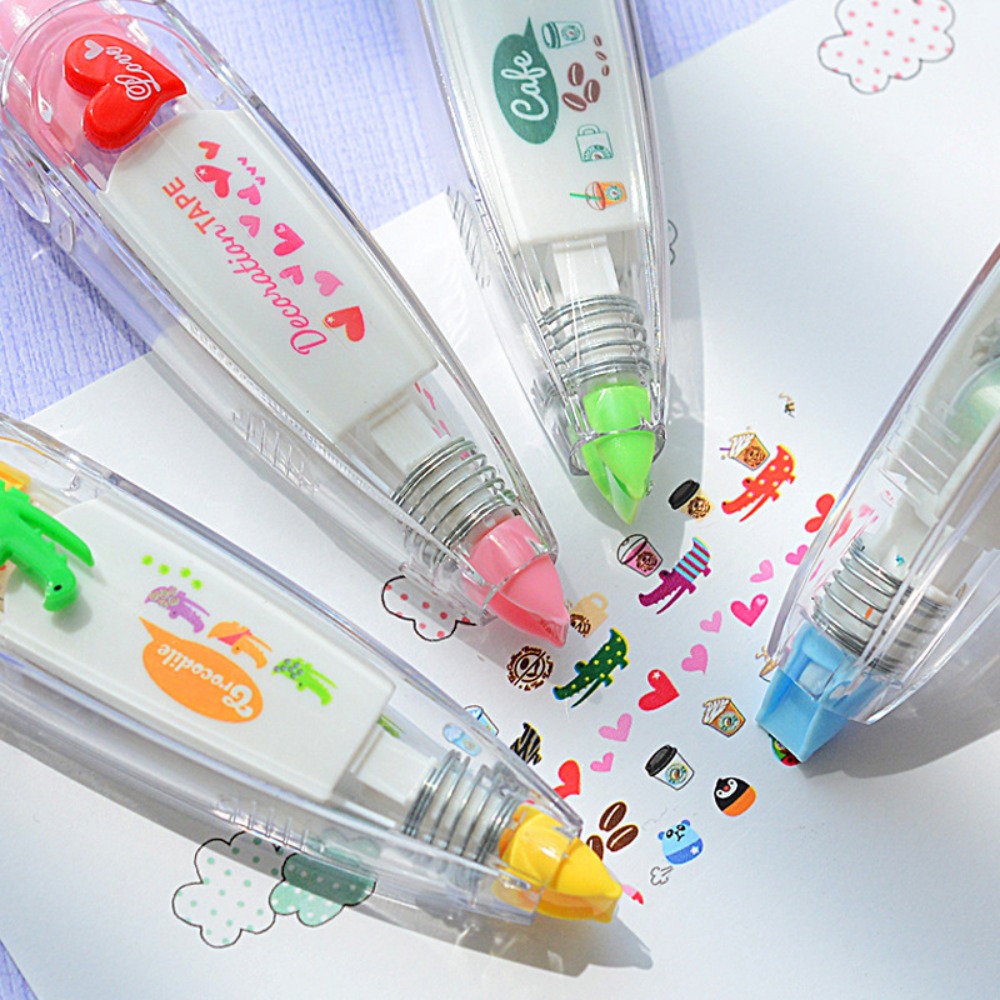 Correction Tape Roller - لطيف Kawaii الزخرفية تصحيح الشريط 6