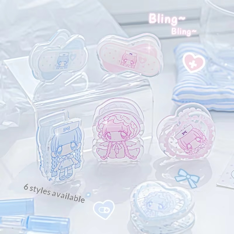 Binder Clip Assorted - مشبك أكريليك من روزيبوسي بامبوم بتصميم