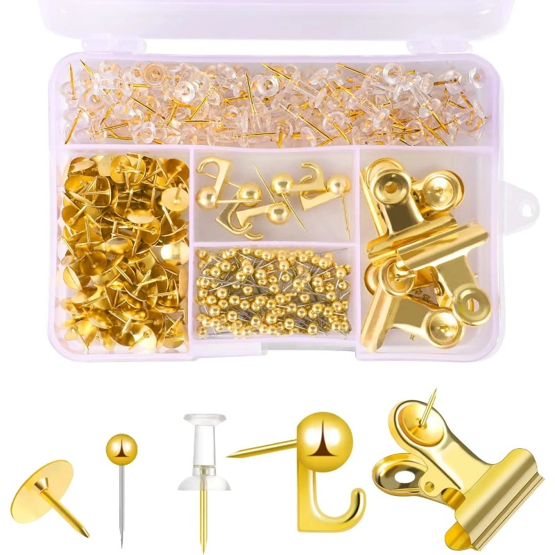 Binder Clip Assorted - طقم دبابيس دفع مزخرفة للوح الفلين