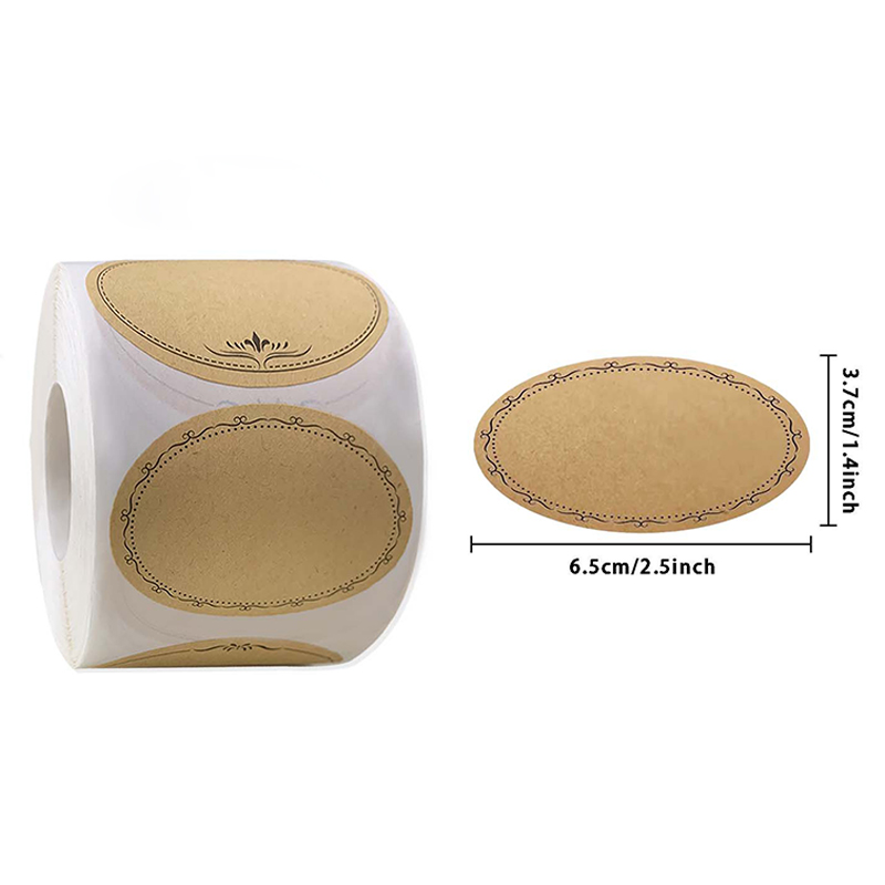250 ملصقات/لفة 2.5*1.4in كرافت - مراجعة Sticker Label Roll وسعره