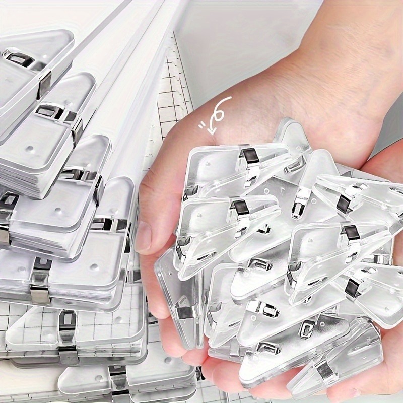 مجموعة مشابك مثلثة شفافة مكونة - مراجعة Binder Clip Assorted وسعره