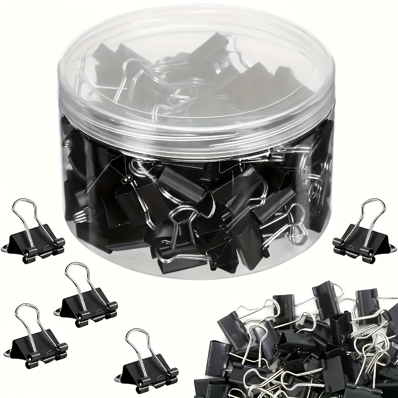 مشابك ورق ملونة وسوداء للمكتب، - مراجعة Binder Clip Assorted وسعره