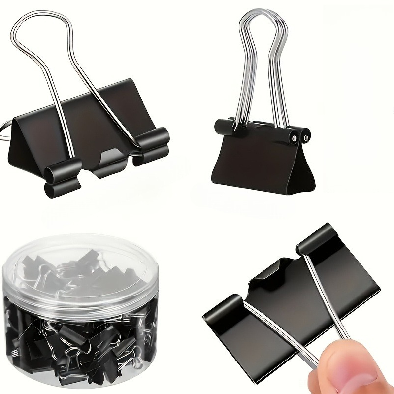 مشابك ورق ملونة وسوداء للمكتب، - مراجعة Binder Clip Assorted وسعره