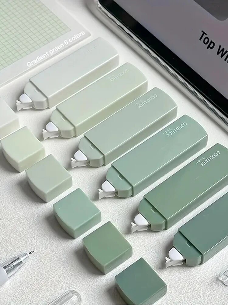 1 حزمة من 6 شريط تصحيح التدرجا - مراجعة Correction Tape Roller وسعره