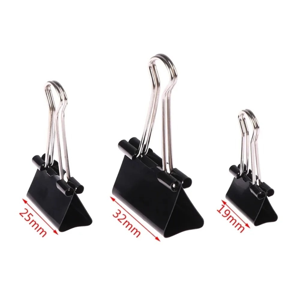 10 قطع مشابك ورق معدنية 19 25  - مراجعة Binder Clip Assorted وسعره