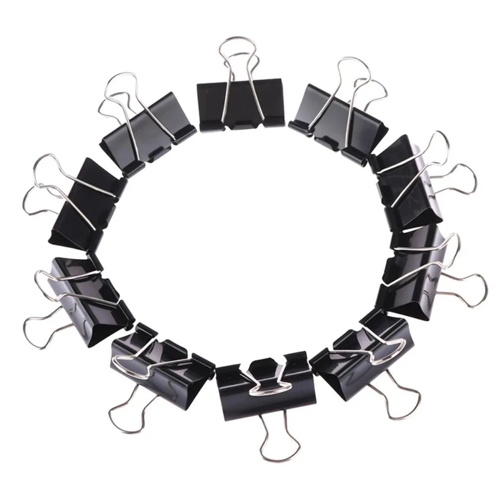 10 قطع مشابك ورق معدنية 19 25  - مراجعة Binder Clip Assorted وسعره