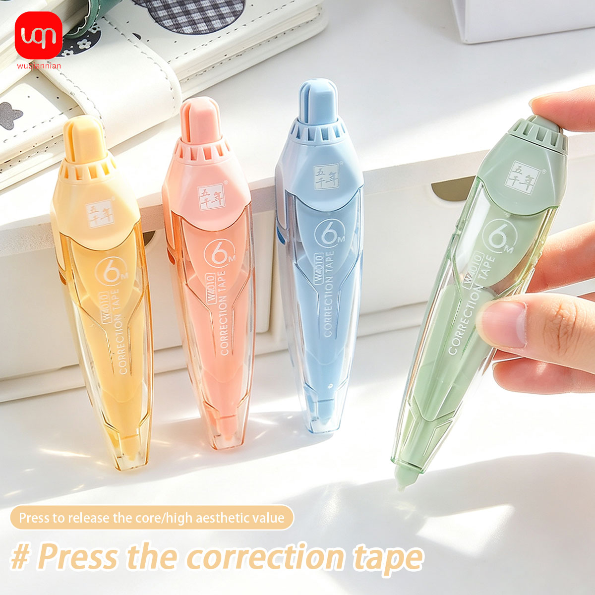 شريط تصحيح 6 متر بتصميم قلم بز - مراجعة Correction Tape Roller وسعره