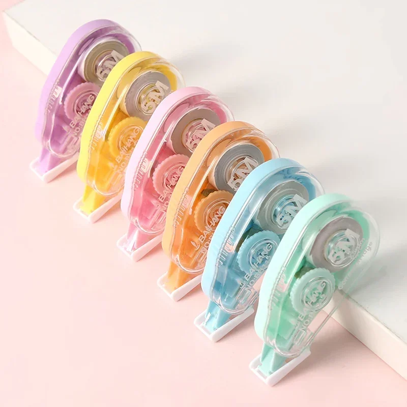 6 قطعة/مجموعة شريط تصحيح أبيض  - مراجعة Correction Tape Roller وسعره